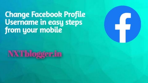 How to change facebook profile username, NXT Blogger, Nitin Chavhan