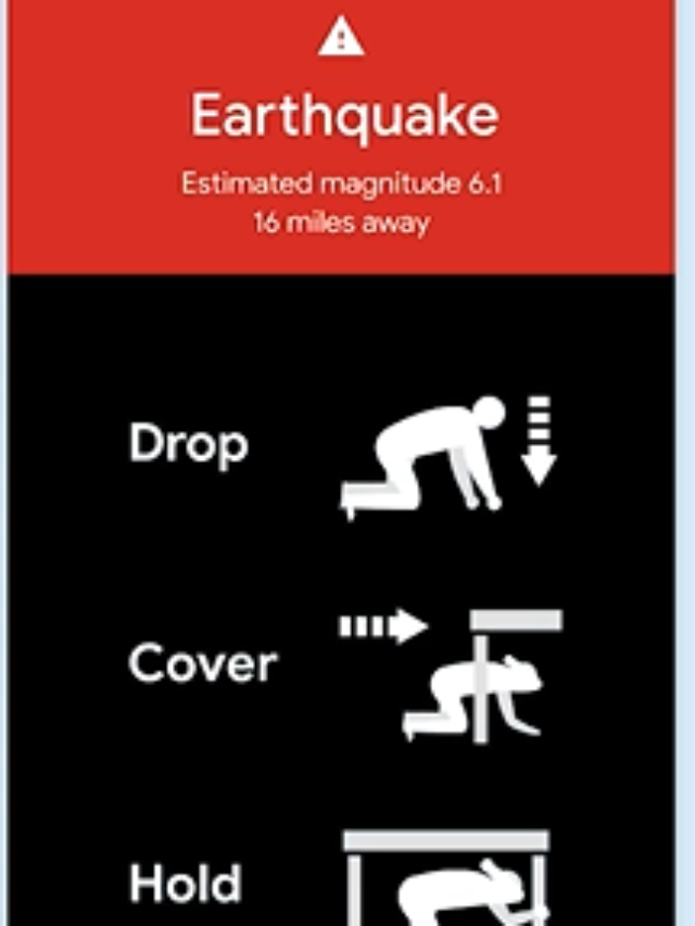 Google introduces a new feature Earthquake Alert System for the android users.
